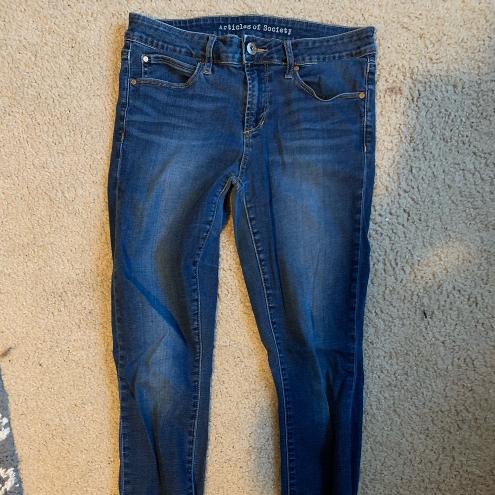Articles of Society Dark wash skinny jeans